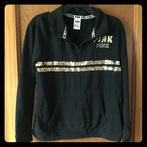 PINK Victoria’s Secret Sweatshirt Gold Sequins